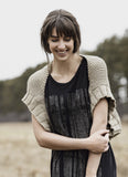 Afton Shrug in Blue Sky Organic Cotton Worsted (20164)