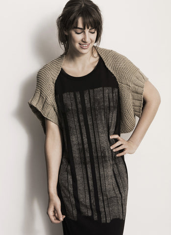Afton Shrug in Blue Sky Organic Cotton Worsted (20164)