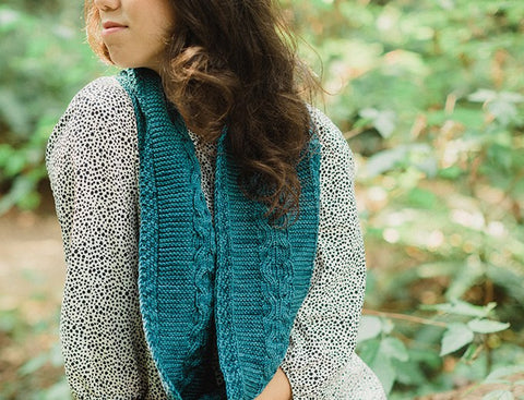 Aine Cowl in SweetGeorgia Superwash DK (1066)