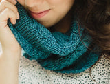 Aine Cowl in SweetGeorgia Superwash DK (1066)