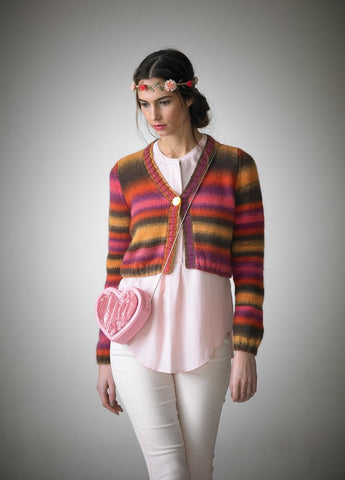 Stocking Stitch Cardigan in Araucania Laguna (AY037)