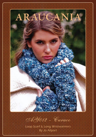 Loop Scarf and Long Wristwarmers by Jo Allport in Araucania Curaco (AY012)