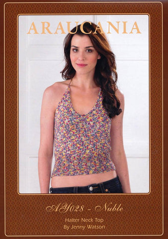 Halter Neck Top by Jenny Watson in Araucania Nuble (AY028)