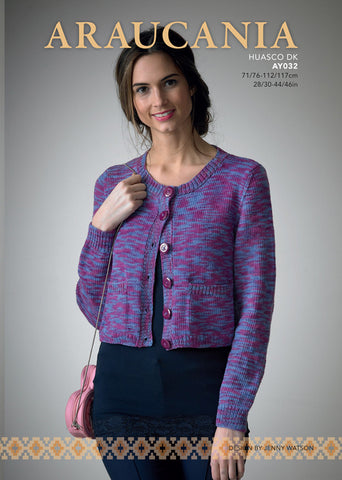 Cardigan with Pockets in Araucania Huasco (AY032)