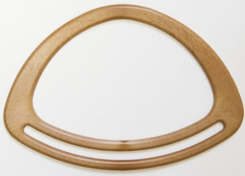 Oval Wood Colour Bag Handles, 20cm x 14cm (pair)