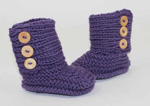 Baby Unisex Booties by MadMonkeyKnits (1057) - Digital Version