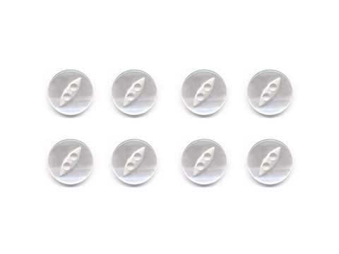 Fish-Eye Buttons - Clear - 005