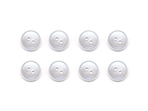Round Plastic Button - Clear - 009