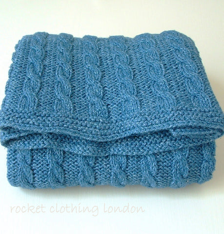 Baby Blanket Classic Cable by Linda Whaley - Digtial Version