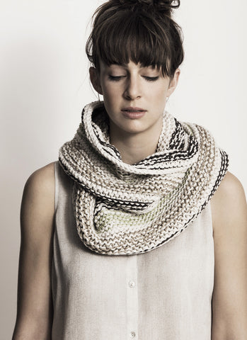 Caledonia Cowl in Blue Sky Organic Cotton Worsted (20166)