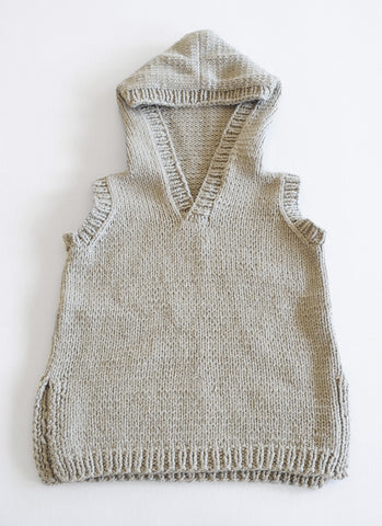 Cameron Hoodie in Blue Sky Organic Cotton Worsted (2810)