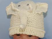 Baby Elephant Toy, Beanie Hat and Booties Set by MadMonkeyKnits (1018) - Digital Version