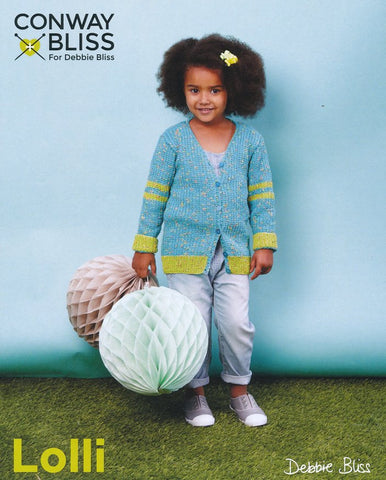 Mock Rib Cardigan in Conway + Bliss Lolli (CB022)