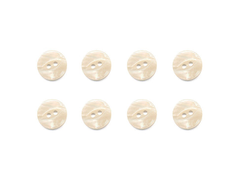 Fish-Eye Pearl Effect Buttons - Cream - 022