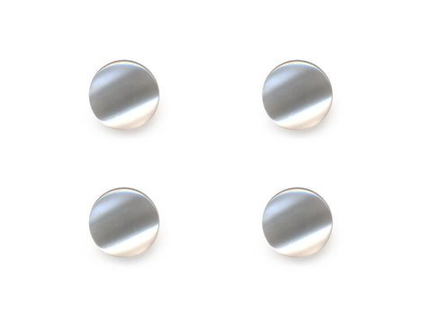 Round Pearl Effect Buttons - White - 026