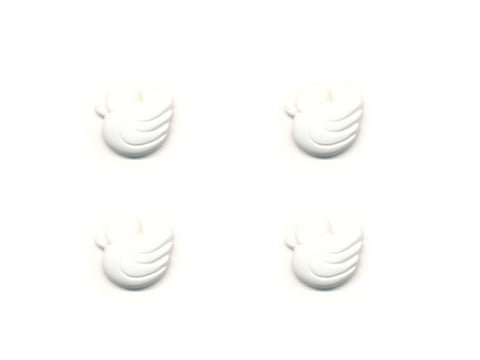 Duck Shaped Buttons - White - 030