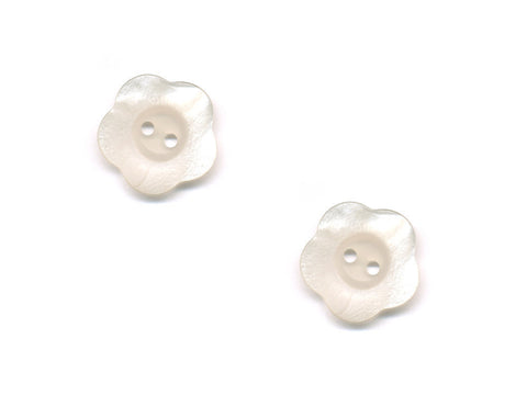 Flower Buttons - Cream - 049