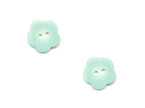 Flower Buttons - Green - 1008