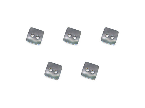 Square Shell Buttons - Grey - 1018
