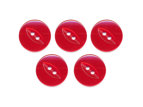 Fish-Eye Buttons - Red - 059