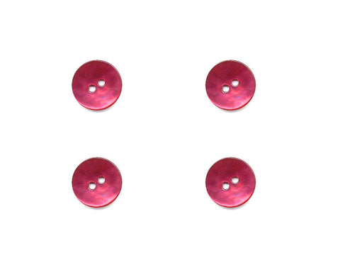 Round Shell Effect Buttons - Pink - 1097