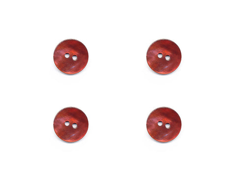 Round Shell Effect Buttons - Orange - 1099