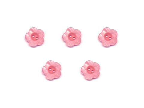 Flower Buttons - Pink - 044