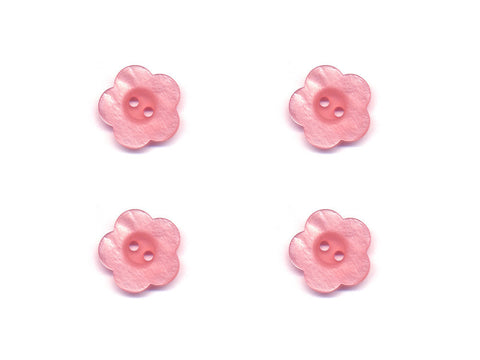 Flower Buttons - Pink - 110