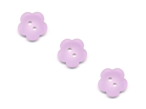 Flower Buttons - Purple - 123