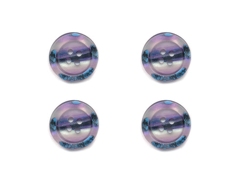 Rimmed Broken Paint Effect Buttons - Purple - 130