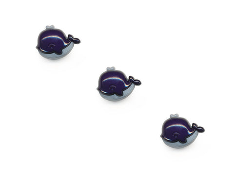 Whale Shaped Buttons - Blue - 144
