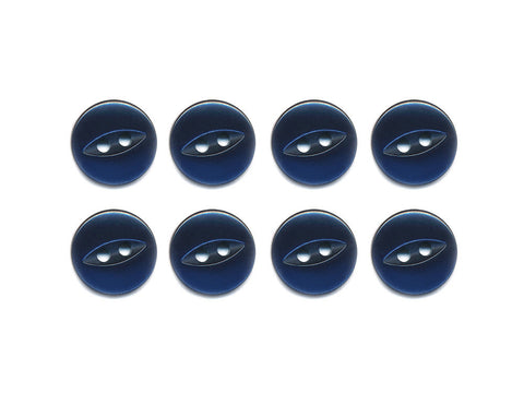 Fish-Eye Buttons - Navy - 171