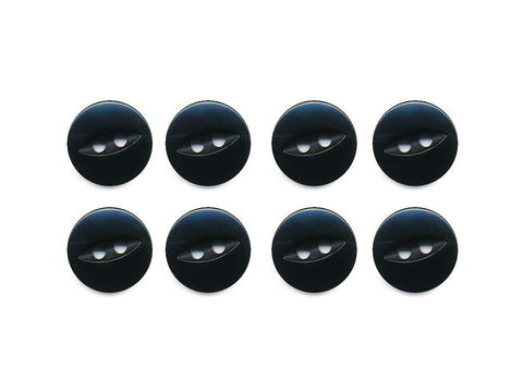 Fish-Eye Buttons - Black - 113