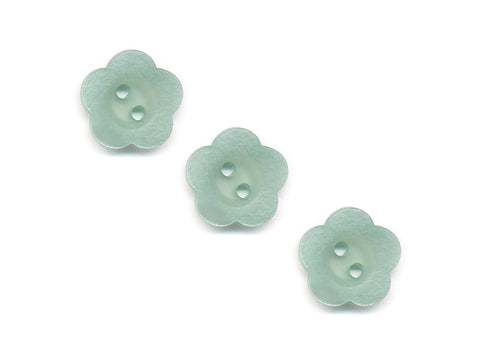 Flower Shell Effect Buttons - Green - 222