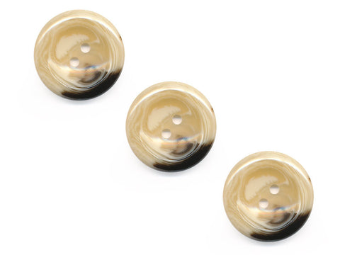 Round Shell Effect Buttons - Beige - 233