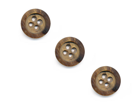 Wood Effect Buttons - Brown - 250