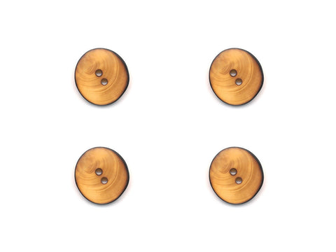 Round Wooden Burnt Effect Buttons - 253
