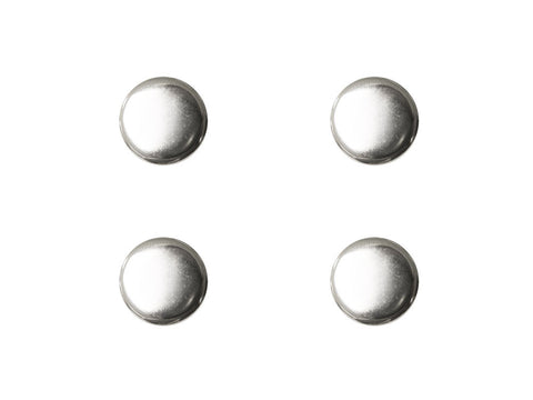 Round Metal Buttons - Silver - 271