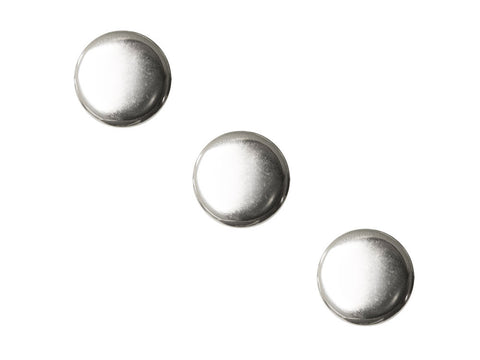 Round Metal Buttons - Silver - 272
