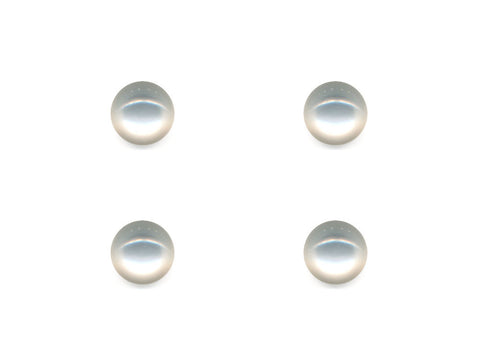 Domed  Round Buttons - Clear - 030