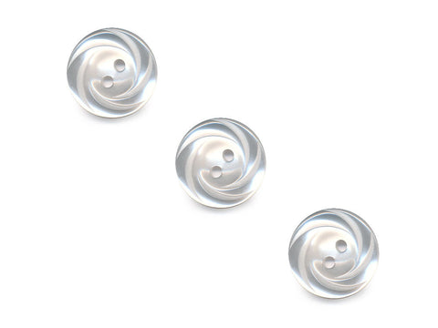 Translucent Swirl Effect Buttons - Clear - 289