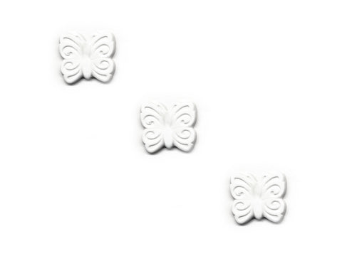 Butterfly Shaped Buttons - White - 304