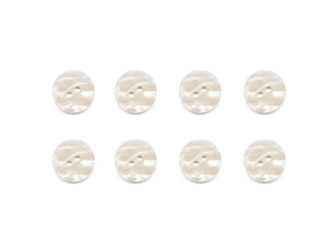Fish-Eye Pearl Effect Buttons - Cream - 305