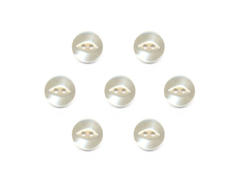 Fish-Eye Pearl Effect Buttons - Cream - 316