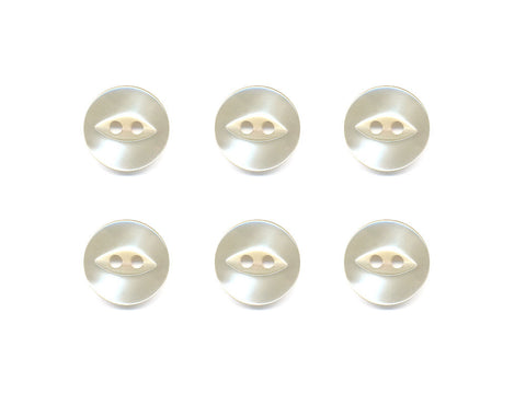 Fish-Eye Pearl Effect Buttons - Cream - 317