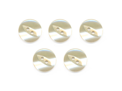 Fish-Eye Pearl Effect Buttons - Cream - 318