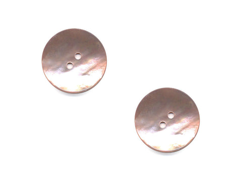 Round Shell Buttons - Pink - 371
