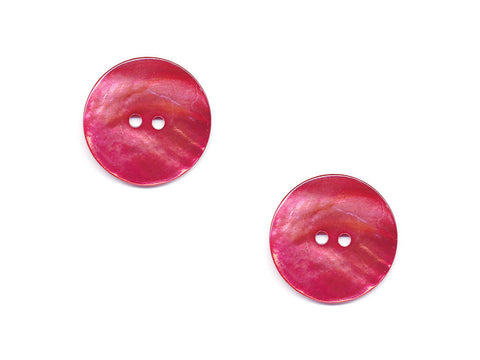 Round Shell Buttons - Pink - 373