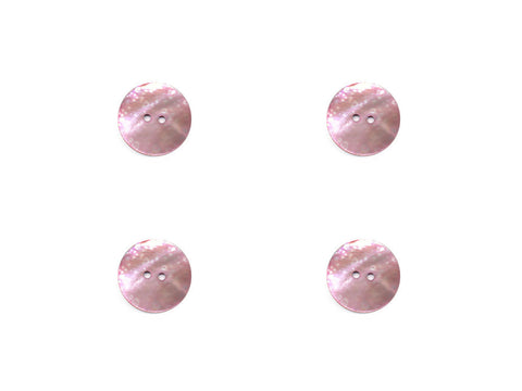 Round Shell Buttons - Pink - 393