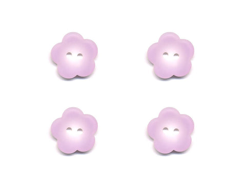 Flower Buttons - Purple - 417